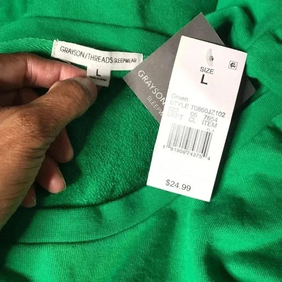 Grayson Threads Luck Cropped Sweatshirt Size L - Picture 4 of 6